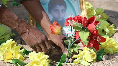 Yemeni families mourn at new cemetery built for children killed in air strike Yemeni families mourn at new cemetery built for children killed in air strike