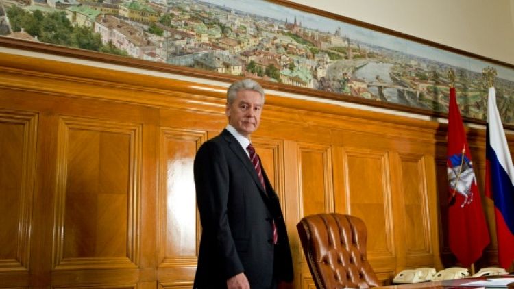 Le maire de Moscou Sergueï Sobianine dans son bureau, le 24 octobre 2010