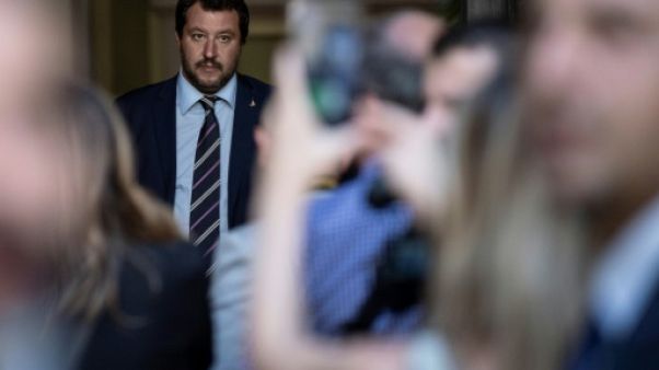Le ministre italien de l'Intérieur Matteo Salvini à Milan, le 29 août 2018 Le ministre italien de l'Intérieur Matteo Salvini à Milan, le 29 août 2018