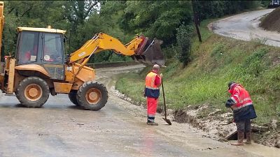 Bomba d'acqua a Fermignano, frane Bomba d'acqua a Fermignano, frane