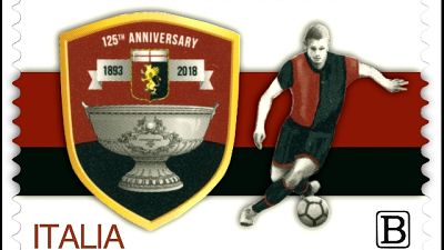 Francobollo Italia per i 125 anni Genoa