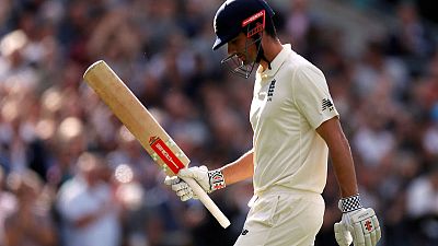 Cricket - Departing Cook denied farewell century Cricket - Departing Cook denied farewell century