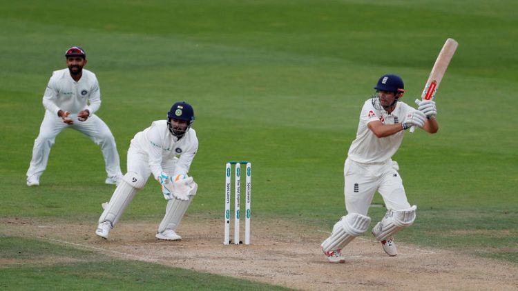 Cook's farewell knock helps England seize control