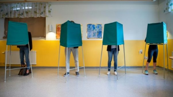 Bureau de vote à Stockholm le 9 septembre 2018 Bureau de vote à Stockholm le 9 septembre 2018