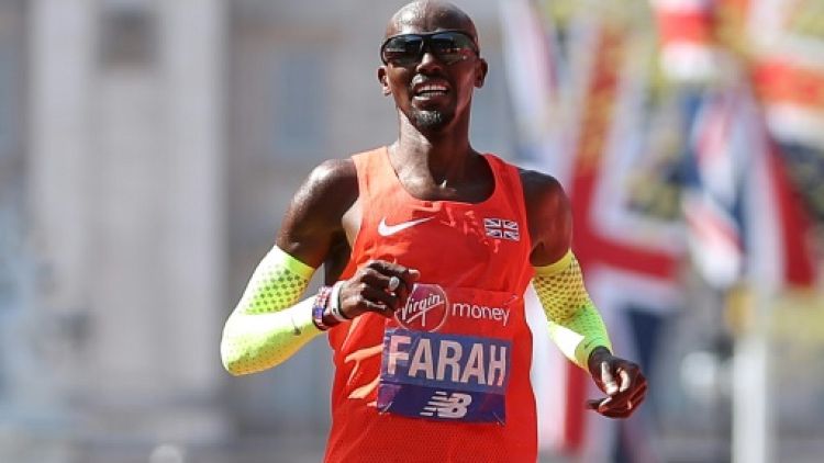 Mo Farah troisième du marathon de Londres le 22 avril 2018