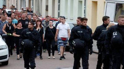 L'extrême droite dans la rue, l'Allemagne redoute un nouveau Chemnitz L'extrême droite dans la rue, l'Allemagne redoute un nouveau Chemnitz
