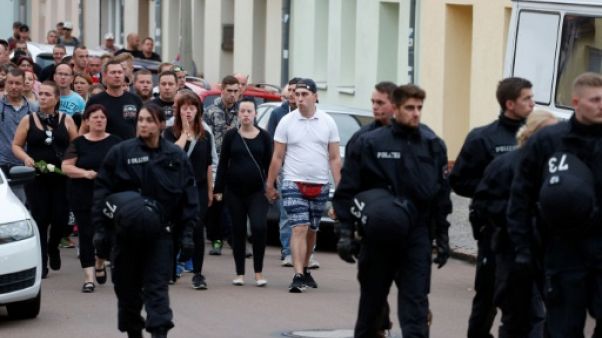 L'extrême droite dans la rue, l'Allemagne redoute un nouveau Chemnitz L'extrême droite dans la rue, l'Allemagne redoute un nouveau Chemnitz