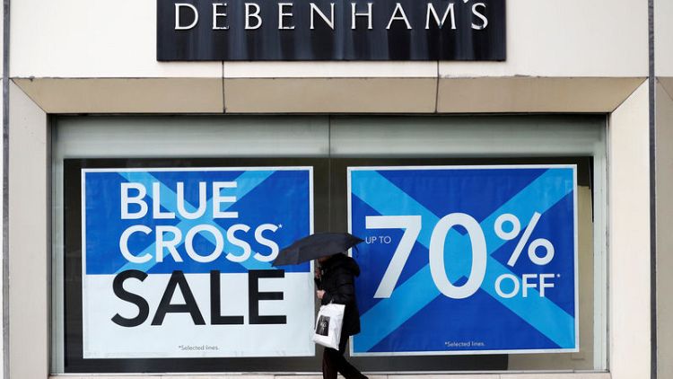 Debenhams not actively pursuing major store restructuring