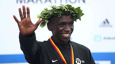 Kenya's Kipchoge eyes marathon world record in Berlin on Sunday Kenya's Kipchoge eyes marathon world record in Berlin on Sunday