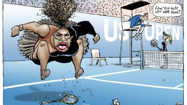 Un journal australien republie une caricature controversée de Serena Williams Un journal australien republie une caricature controversée de Serena Williams