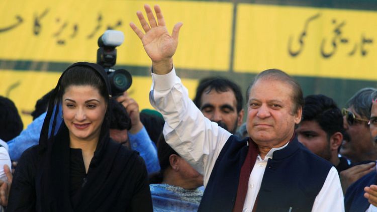Pakistan's ex-PM Sharif, daughter released for his wife's funeral