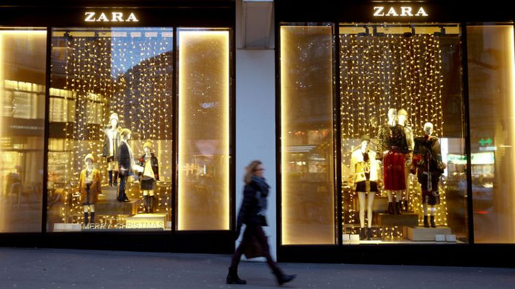 Zara owner Inditex lifts sales forecasts on warm autumn range reception