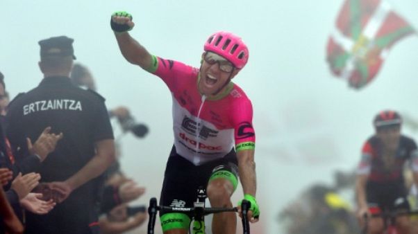 Tour d'Espagne: Woods gagne au sommet, Yates leader bousculé, lors de la 17e étape Tour d'Espagne: Woods gagne au sommet, Yates leader bousculé, lors de la 17e étape