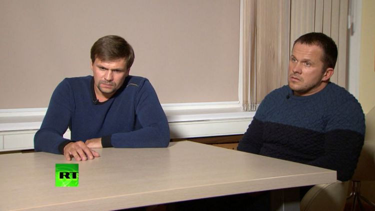 Russians in UK spy case say they wanted to see cathedral; Britain calls it 'lies'