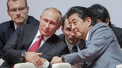 PM Abe says Putin's comment shows desire for Japan-Russia peace treaty PM Abe says Putin's comment shows desire for Japan-Russia peace treaty