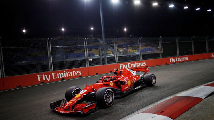 Raikkonen tops Singapore practice as Vettel toils