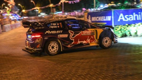 Sébastien Ogier à Marmaris lors du rallye de Turquie le 13 septembre 2018 Sébastien Ogier à Marmaris lors du rallye de Turquie le 13 septembre 2018