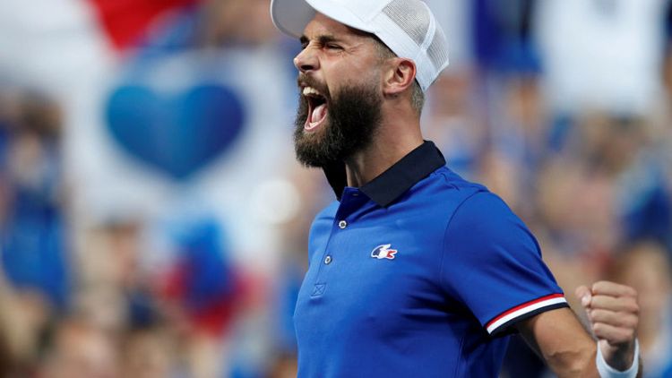 Paire, Pouille give France control in Davis Cup semi