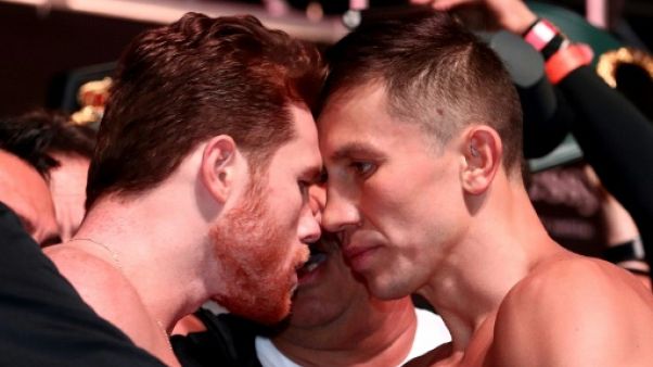 Boxe/Moyens: Golovkin plus lourd qu'Alvarez Boxe/Moyens: Golovkin plus lourd qu'Alvarez