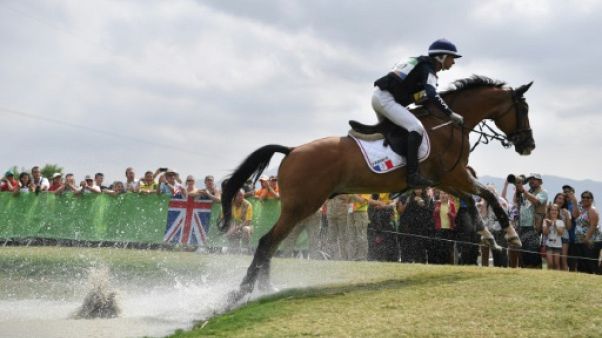 Le cavalier français Thibaut Vallette lors des JO de Rio, le 8 août 2016 Le cavalier français Thibaut Vallette lors des JO de Rio, le 8 août 2016