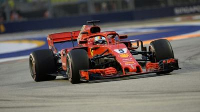 GP de Singapour: Vettel (Ferrari) se montre