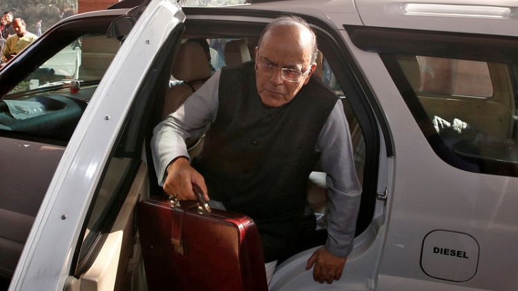India finance minister says confident of meeting fiscal deficit target