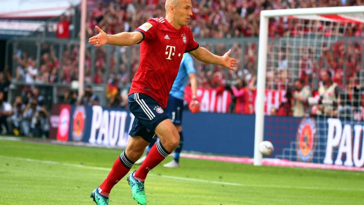 Robben volley sets up Bayern win after early shock