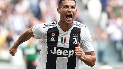 Ronaldo scores first goal for Juventus Ronaldo scores first goal for Juventus
