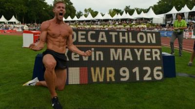Décastar: Kévin Mayer bat le record du monde du décathlon avec 9.126 points
