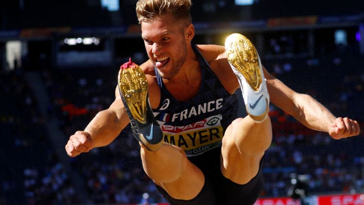 France's Mayer breaks world decathlon record