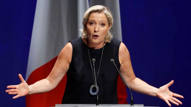 France's Le Pen urges show of nationalist force in European elections