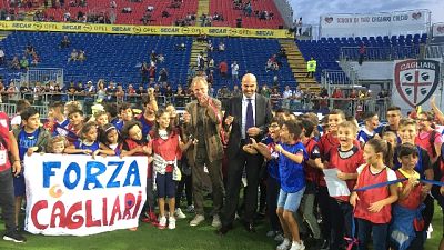 Cagliari: Curva futura applaude Milan