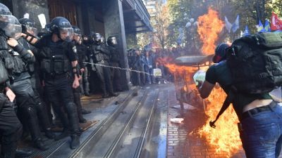 Ukraine: sept blessés dans des heurts entre policiers et nationalistes à Kiev