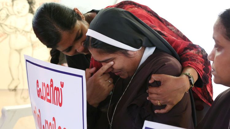 Indian bishop accused of raping nun steps aside as arrest calls grow