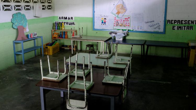 Classrooms near empty as school starts in crisis-stricken Venezuela