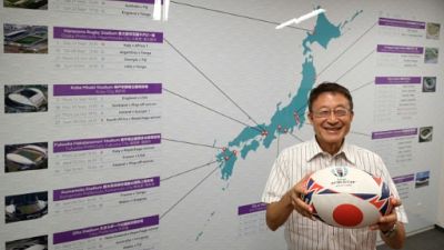 Mondial de rugby, J-365: le "John Travolta japonais" qui a amené la Coupe du monde en Asie