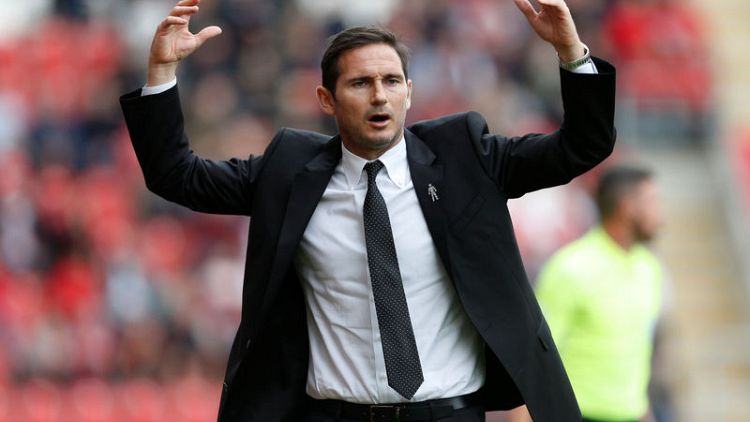Derby manager Lampard fined after being sent off