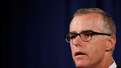 Fired FBI official McCabe writes book on Trump, terrorism - publisher Fired FBI official McCabe writes book on Trump, terrorism - publisher