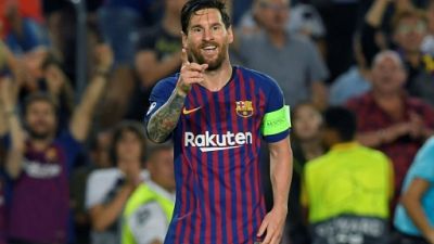 C1: triplé de Messi, le Barça sur la bonne voie