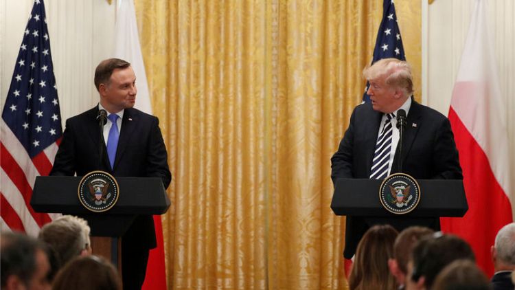 Trump says U.S. considering permanent military presence in Poland