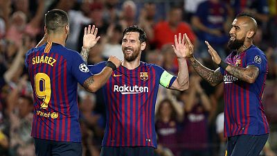 Messi hat-trick fires Barca to victory over PSV Messi hat-trick fires Barca to victory over PSV
