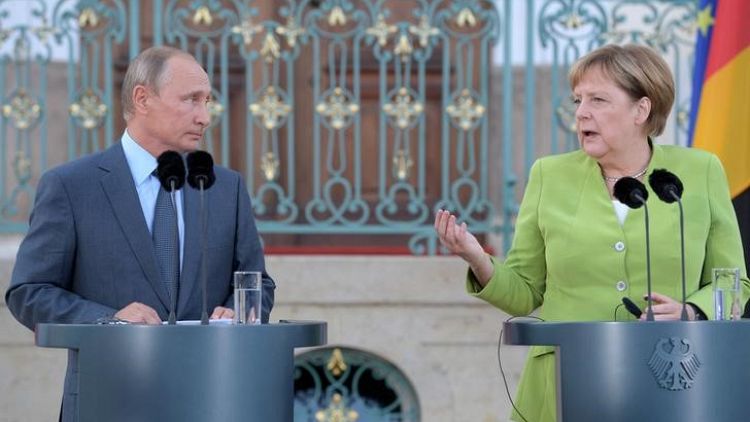 Russia's Putin, Germany's Merkel discuss Syria, Ukraine: Kremlin