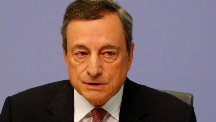 ECB's Draghi calls for 'sizeable' euro area fund against crises
