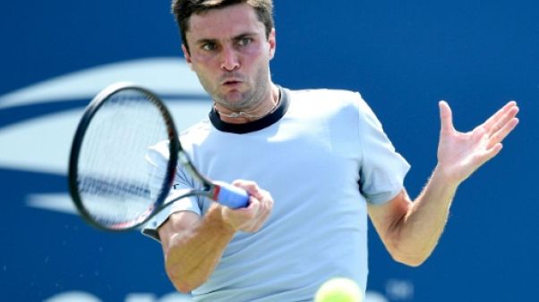 Gilles Simon lors du 2e tour de l'US Open le 29 août 2018 Gilles Simon lors du 2e tour de l'US Open le 29 août 2018