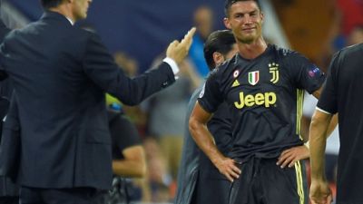 Ligue des champions: la Juventus gagne à Valence mais Ronaldo perd ses nerfs