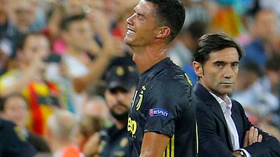 Ronaldo sees red as Juventus beat Valencia Ronaldo sees red as Juventus beat Valencia