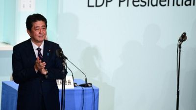Japon: le Premier ministre Shinzo Abe réélu à la tête de son parti