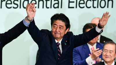 Japon: Shinzo Abe réélu à la tête de son parti