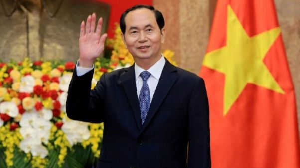 Le président vietnamien Tran Dai Quang, le 23 mars 2018 à Hanoï Le président vietnamien Tran Dai Quang, le 23 mars 2018 à Hanoï