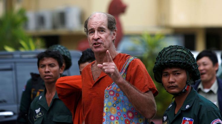Cambodia pardons Australian filmmaker jailed for espionage